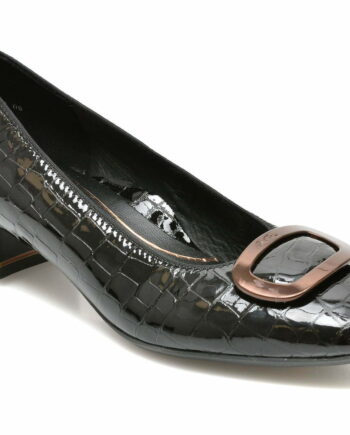 Comandă Încălțăminte Damă, la Reducere  Pantofi ARA negri, 11865, din piele croco Branduri de top ✓