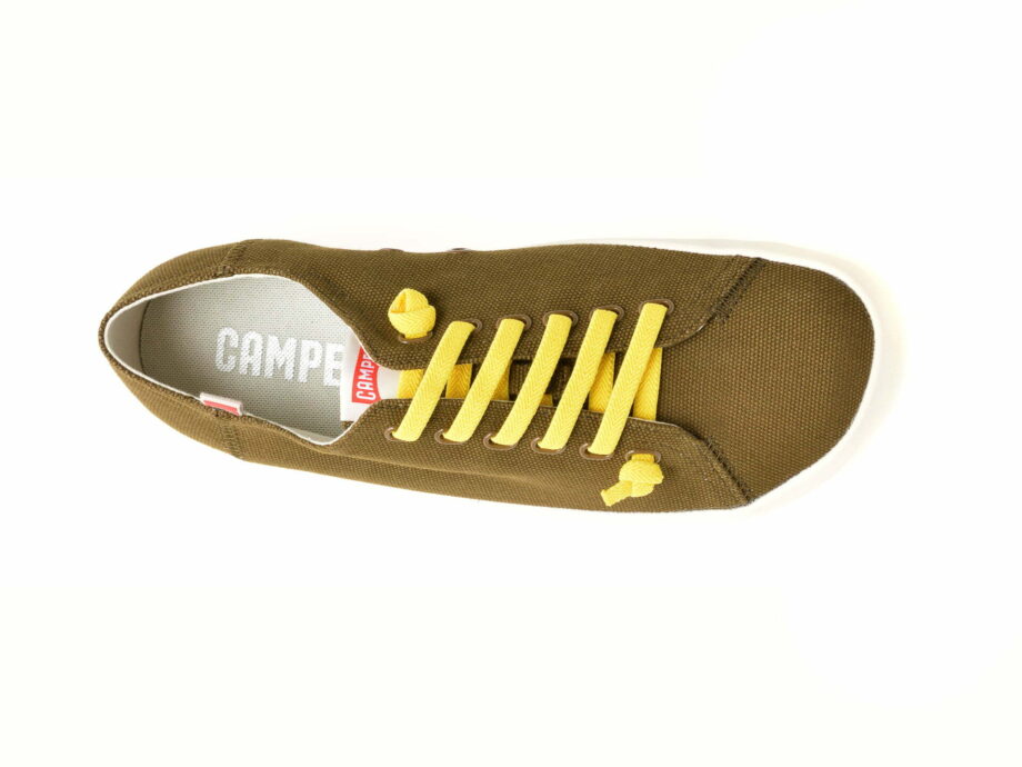 Comandă Încălțăminte Damă, la Reducere  Pantofi CAMPER kaki, 18869, din material textil Branduri de top ✓
