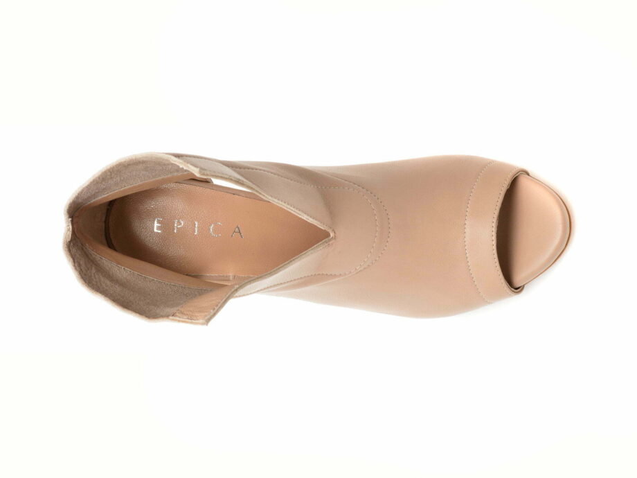Comandă Încălțăminte Damă, la Reducere  Pantofi EPICA bej, 245D01, din piele naturala Branduri de top ✓