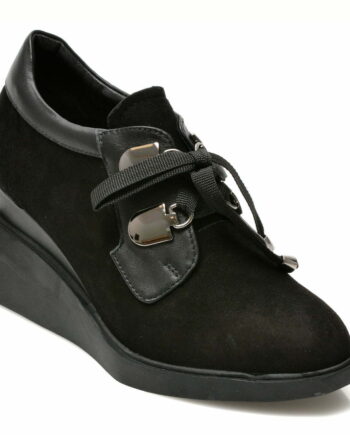 Comandă Încălțăminte Damă, la Reducere  Pantofi EPICA negri, 1068, din piele intoarsa Branduri de top ✓