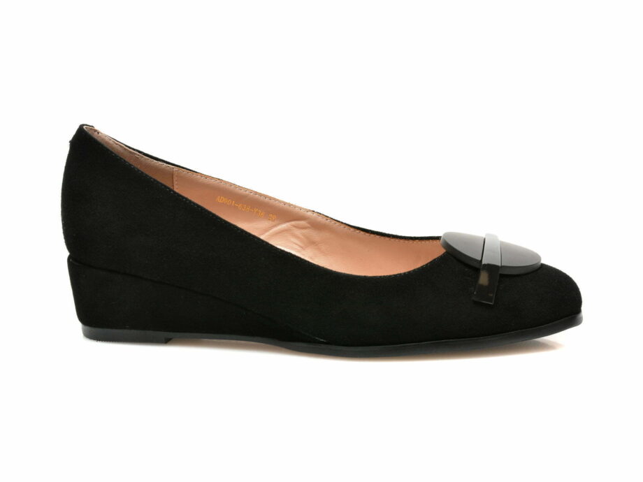 Comandă Încălțăminte Damă, la Reducere  Pantofi EPICA negri, AD90638, din piele intoarsa Branduri de top ✓