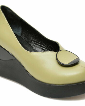 Comandă Încălțăminte Damă, la Reducere  Pantofi EPICA verzi, 131324, din piele naturala Branduri de top ✓
