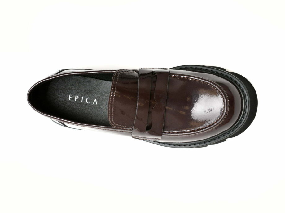 Comandă Încălțăminte Damă, la Reducere  Pantofi EPICA visinii, V690D12, din piele naturala lacuita Branduri de top ✓
