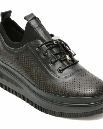 Comandă Încălțăminte Damă, la Reducere  Pantofi IMAGE negri, 110963, din piele naturala Branduri de top ✓