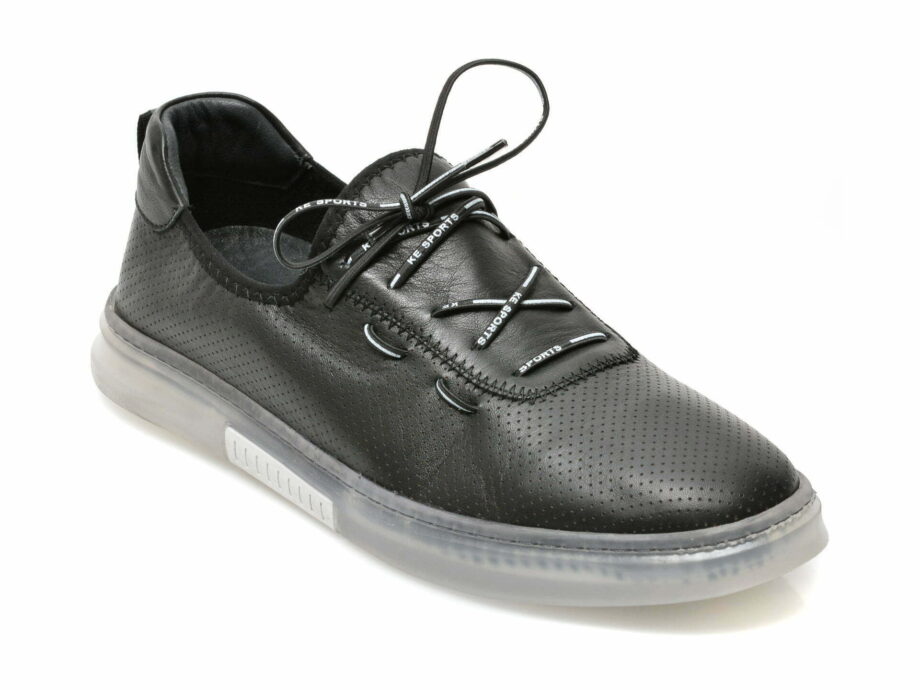 Comandă Încălțăminte Damă, la Reducere  Pantofi OTTER negri, 226089, din piele naturala Branduri de top ✓