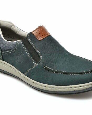 Comandă Încălțăminte Damă, la Reducere  Pantofi RIEKER bleumarin, 17360, din piele naturala Branduri de top ✓