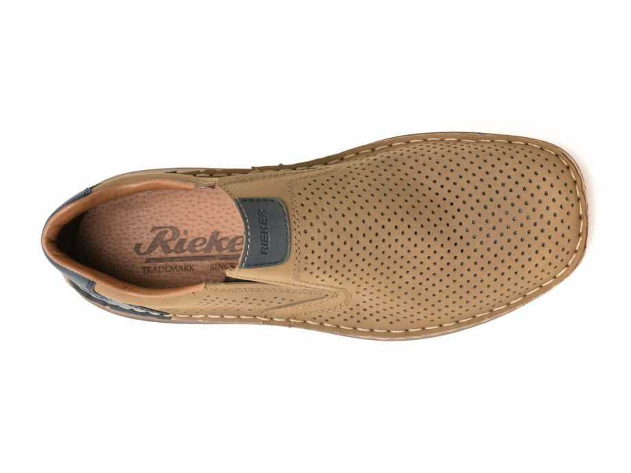 Comandă Încălțăminte Damă, la Reducere  Pantofi RIEKER maro, 3076, din nabuc Branduri de top ✓