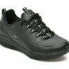 Comandă Încălțăminte Damă, la Reducere  Pantofi SKECHERS negri, SYNERGY 2.0, din piele naturala Branduri de top ✓