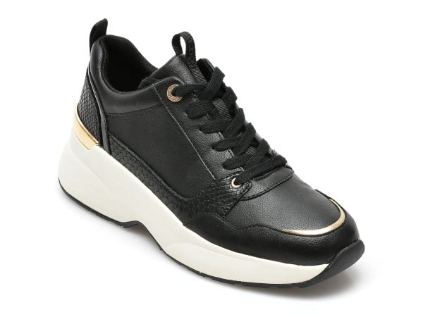 Comandă Încălțăminte Damă, la Reducere  Pantofi sport ALDO negri, FEELGOOD001, din piele ecologica Branduri de top ✓