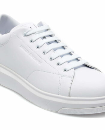 Comandă Încălțăminte Damă, la Reducere  Pantofi sport ARMANI EXCHANGE albi, XUX123, din piele naturala Branduri de top ✓