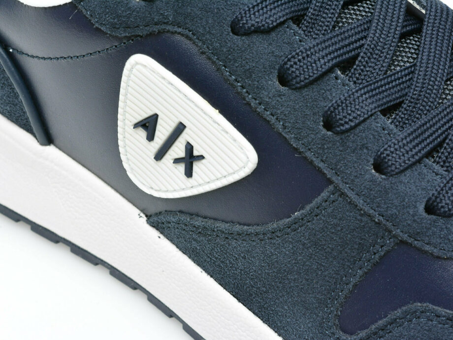 Comandă Încălțăminte Damă, la Reducere  Pantofi sport ARMANI EXCHANGE bleumarin, XUX125, din piele naturala Branduri de top ✓