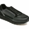 Comandă Încălțăminte Damă, la Reducere  Pantofi sport ARMANI EXCHANGE negri, XUX101, din material textil si piele naturala Branduri de top ✓
