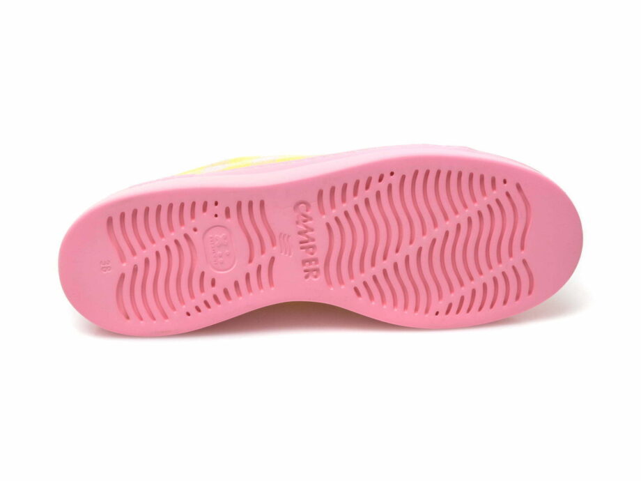 Comandă Încălțăminte Damă, la Reducere  Pantofi sport CAMPER galbeni, K201314, din material textil Branduri de top ✓