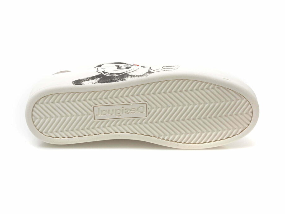 Comandă Încălțăminte Damă, la Reducere  Pantofi sport DESIGUAL albi, SSKP12, din piele ecologica Branduri de top ✓
