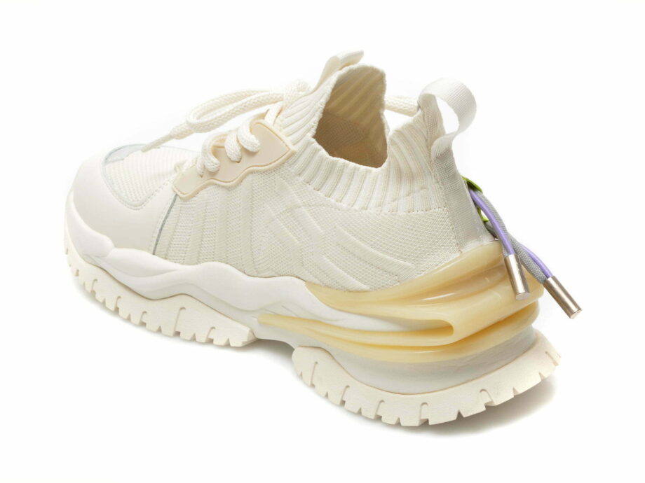Comandă Încălțăminte Damă, la Reducere  Pantofi sport EPICA albi, Q2125, din material textil si piele ecologica Branduri de top ✓