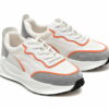Comandă Încălțăminte Damă, la Reducere  Pantofi sport EPICA albi, ZY012, din material textil si piele intoarsa Branduri de top ✓