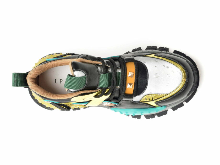 Comandă Încălțăminte Damă, la Reducere  Pantofi sport EPICA negri, 209037, din material textil si piele naturala Branduri de top ✓