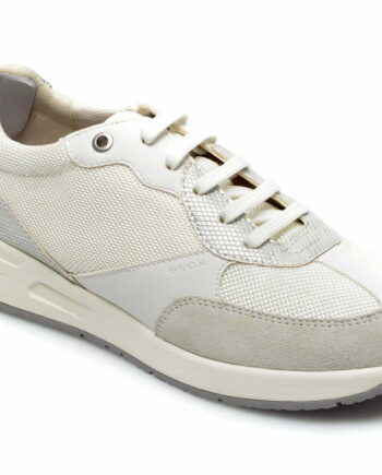 Comandă Încălțăminte Damă, la Reducere  Pantofi sport GEOX albi, D25NQB, din material textil si piele naturala Branduri de top ✓