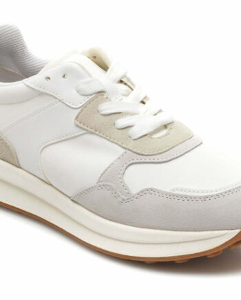 Comandă Încălțăminte Damă, la Reducere  Pantofi sport GEOX albi, D25RRB, din material textil si piele ecologica Branduri de top ✓