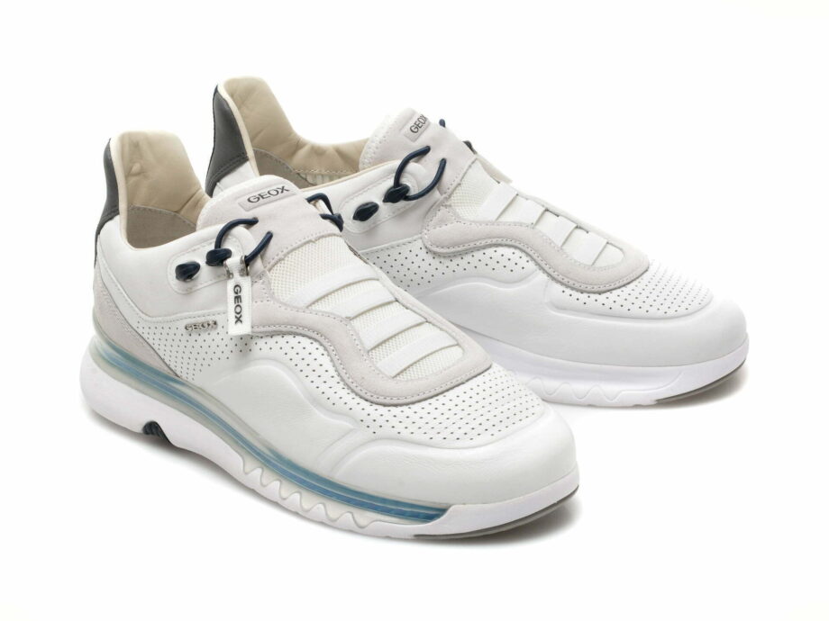 Comandă Încălțăminte Damă, la Reducere  Pantofi sport GEOX albi, U159XA, din piele naturala Branduri de top ✓