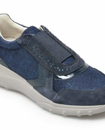 Comandă Încălțăminte Damă, la Reducere  Pantofi sport GEOX bleumarin, D16LPD, din material textil si piele naturala Branduri de top ✓