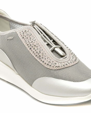 Comandă Încălțăminte Damă, la Reducere  Pantofi sport GEOX gri, D621CE, din material textil Branduri de top ✓