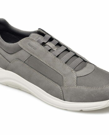 Comandă Încălțăminte Damă, la Reducere  Pantofi sport GEOX gri, U25ANB, din material textil si piele naturala Branduri de top ✓