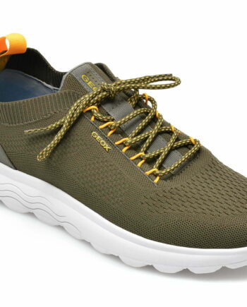 Comandă Încălțăminte Damă, la Reducere  Pantofi sport GEOX kaki, U15BYA, din material textil Branduri de top ✓