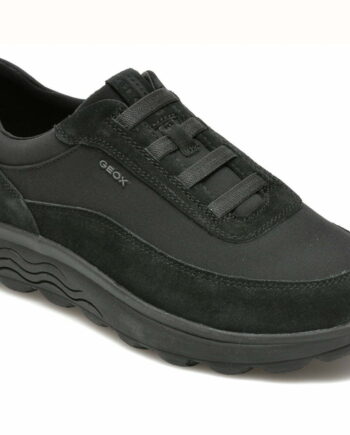 Comandă Încălțăminte Damă, la Reducere  Pantofi sport GEOX negri, U16BYB, din material textil si piele naturala Branduri de top ✓
