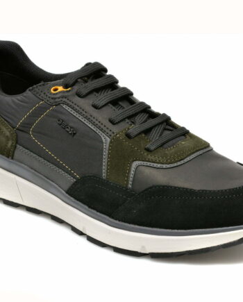 Comandă Încălțăminte Damă, la Reducere  Pantofi sport GEOX negri, U16DQA, din material textil si piele intoarsa Branduri de top ✓