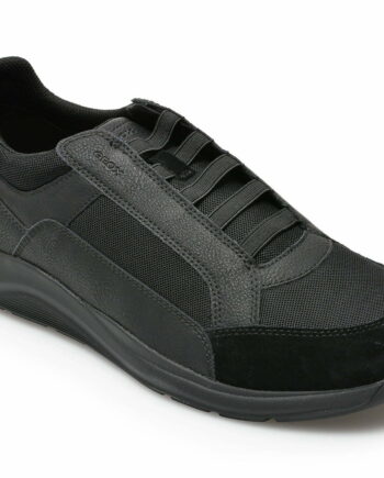 Comandă Încălțăminte Damă, la Reducere  Pantofi sport GEOX negri, U25ANB, din material textil si piele ecologica Branduri de top ✓