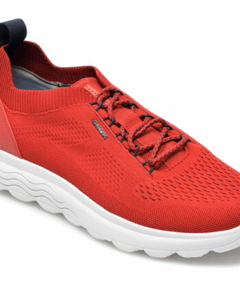 Comandă Încălțăminte Damă, la Reducere  Pantofi sport GEOX rosii, U15BYA, din material textil Branduri de top ✓