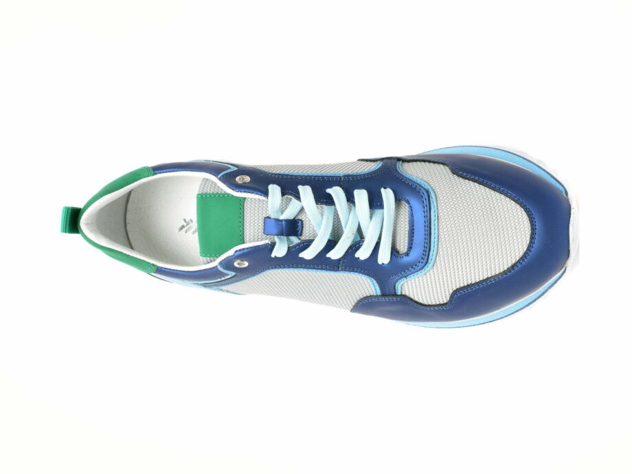 Comandă Încălțăminte Damă, la Reducere  Pantofi sport GRYXX albastri, 253784, din material textil si piele naturala Branduri de top ✓