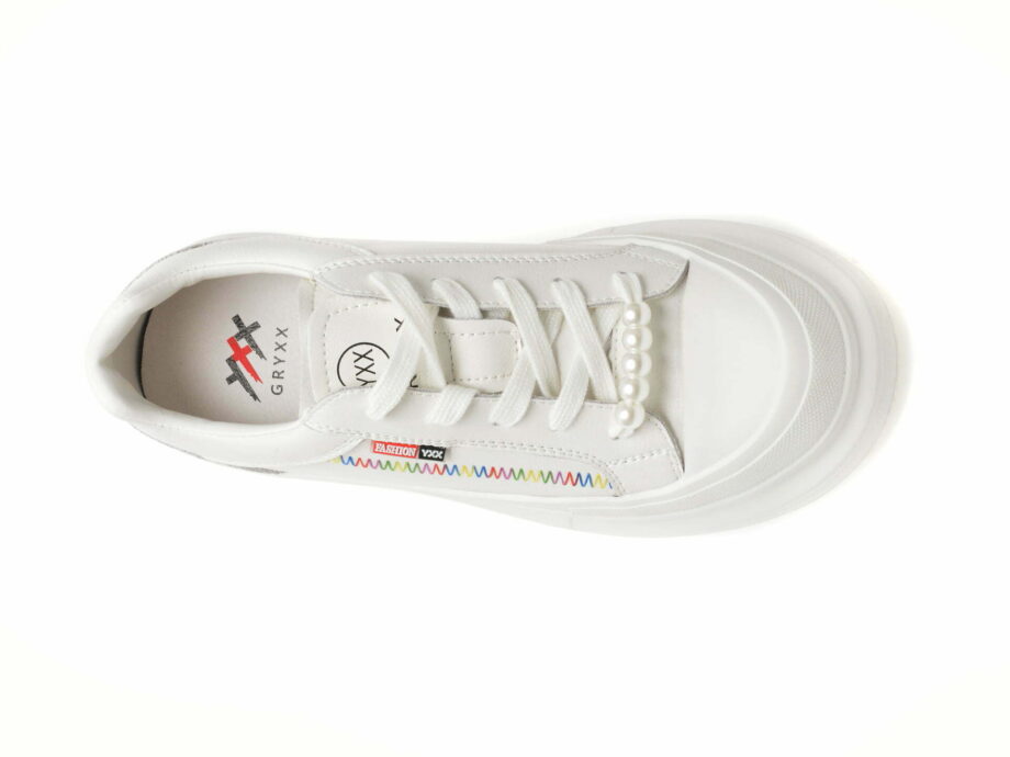 Comandă Încălțăminte Damă, la Reducere  Pantofi sport GRYXX albi, G21113, din piele naturala Branduri de top ✓