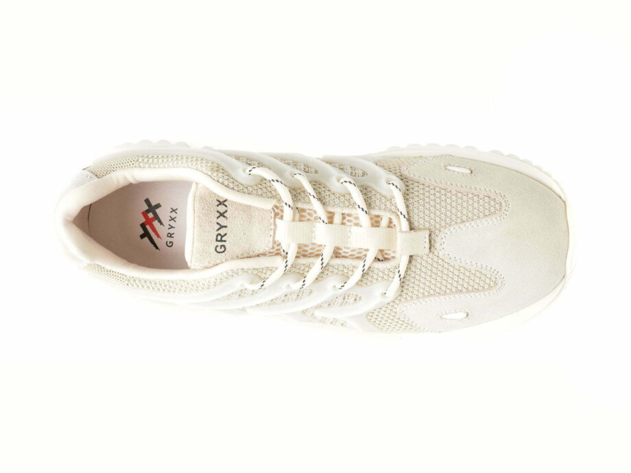 Comandă Încălțăminte Damă, la Reducere  Pantofi sport GRYXX bej, 21729, din material textil si piele naturala Branduri de top ✓