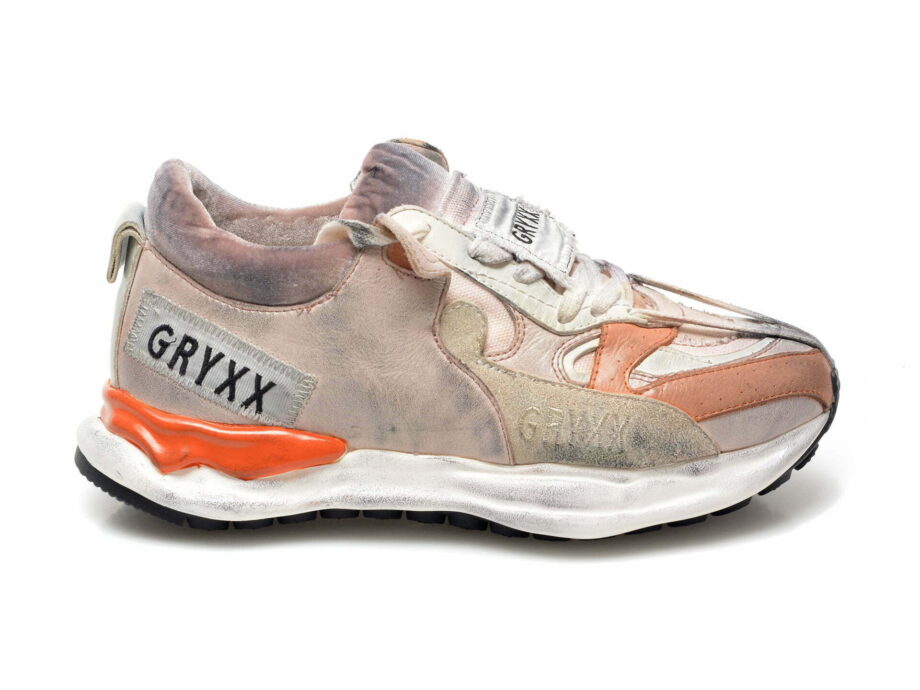 Comandă Încălțăminte Damă, la Reducere  Pantofi sport GRYXX bej, VT252, din material textil si piele naturala Branduri de top ✓