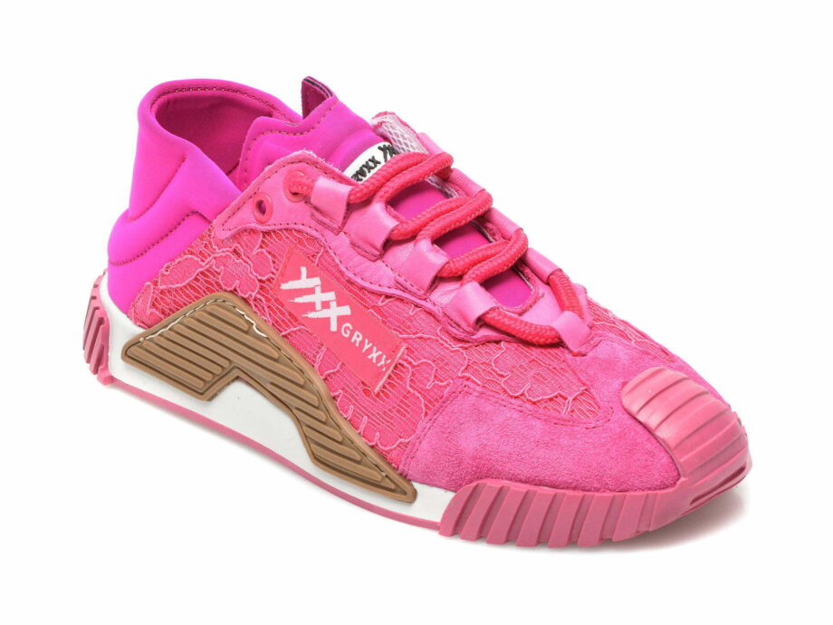 Comandă Încălțăminte Damă, la Reducere  Pantofi sport GRYXX fucsia, MK1191, din material textil Branduri de top ✓