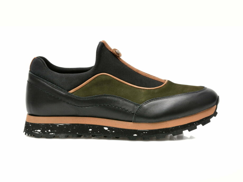 Comandă Încălțăminte Damă, la Reducere  Pantofi sport GRYXX kaki, 187558, din material textil si piele intoarsa Branduri de top ✓