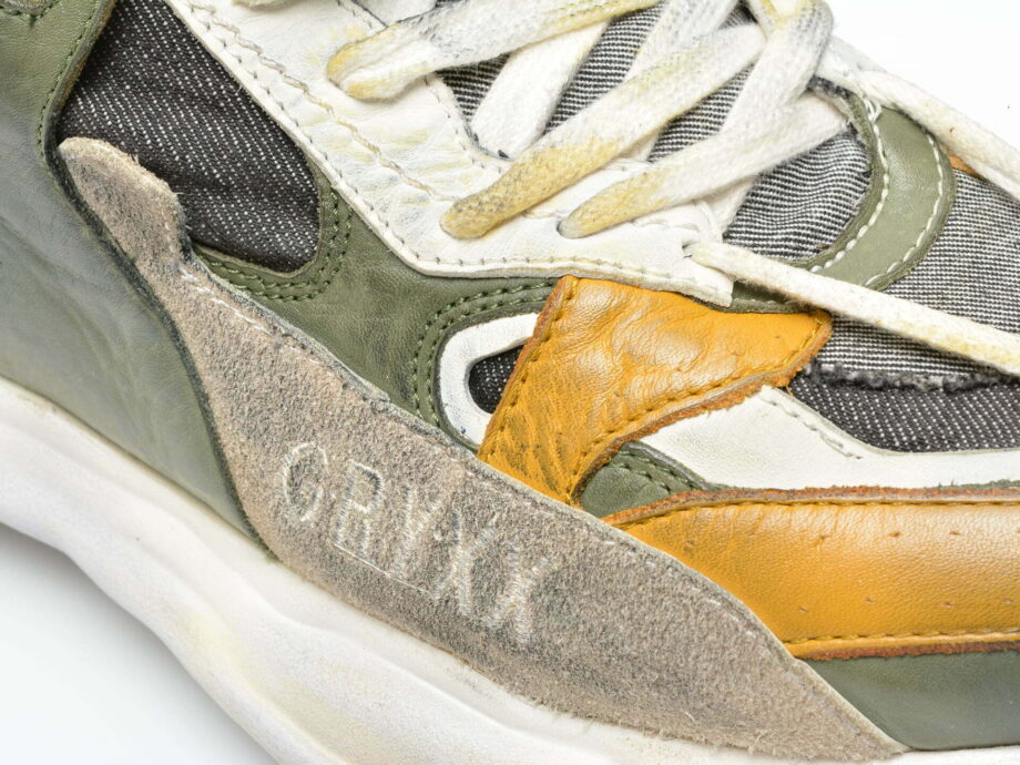 Comandă Încălțăminte Damă, la Reducere  Pantofi sport GRYXX kaki, VT25M2, din piele naturala Branduri de top ✓