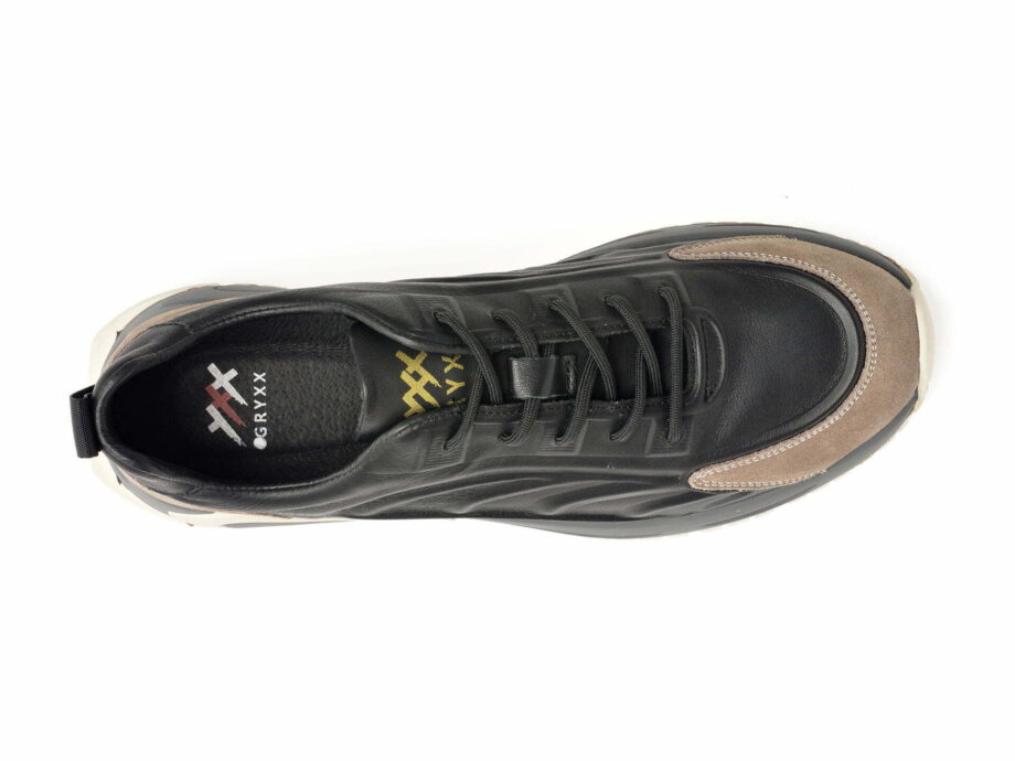 Comandă Încălțăminte Damă, la Reducere  Pantofi sport GRYXX negri, 21933, din piele naturala Branduri de top ✓