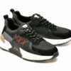 Comandă Încălțăminte Damă, la Reducere  Pantofi sport GRYXX negri, 21C36, din material textil si piele naturala Branduri de top ✓