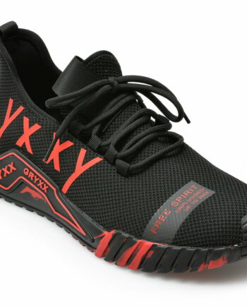 Comandă Încălțăminte Damă, la Reducere  Pantofi sport GRYXX negri, 5858, din material textil Branduri de top ✓