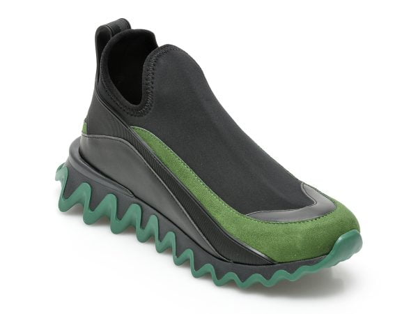Comandă Încălțăminte Damă, la Reducere  Pantofi sport GRYXX negri, T2352, din material textil si piele ecologica Branduri de top ✓