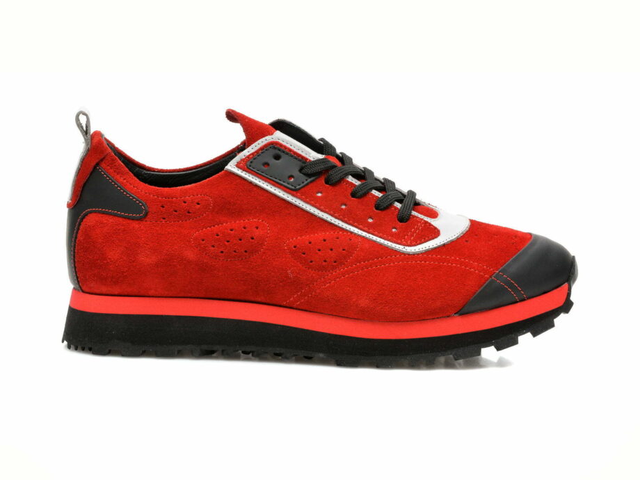 Comandă Încălțăminte Damă, la Reducere  Pantofi sport GRYXX rosii, 254466, din piele intoarsa Branduri de top ✓
