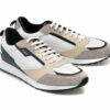 Comandă Încălțăminte Damă, la Reducere  Pantofi sport HUGO BOSS albi, 1304, din material textil si piele intoarsa Branduri de top ✓