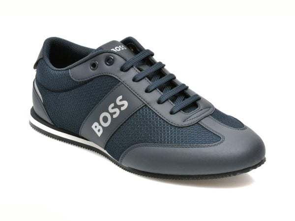 Comandă Încălțăminte Damă, la Reducere  Pantofi sport HUGO BOSS bleumarin, 180, din material textil si piele ecologica Branduri de top ✓
