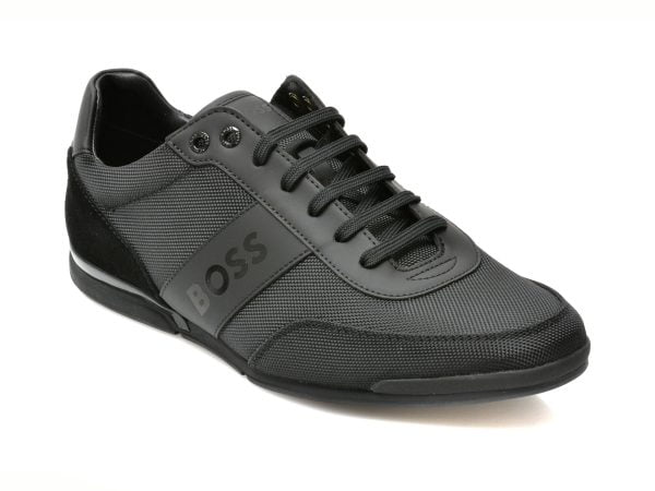 Comandă Încălțăminte Damă, la Reducere  Pantofi sport HUGO BOSS negri, 364, din material textil Branduri de top ✓
