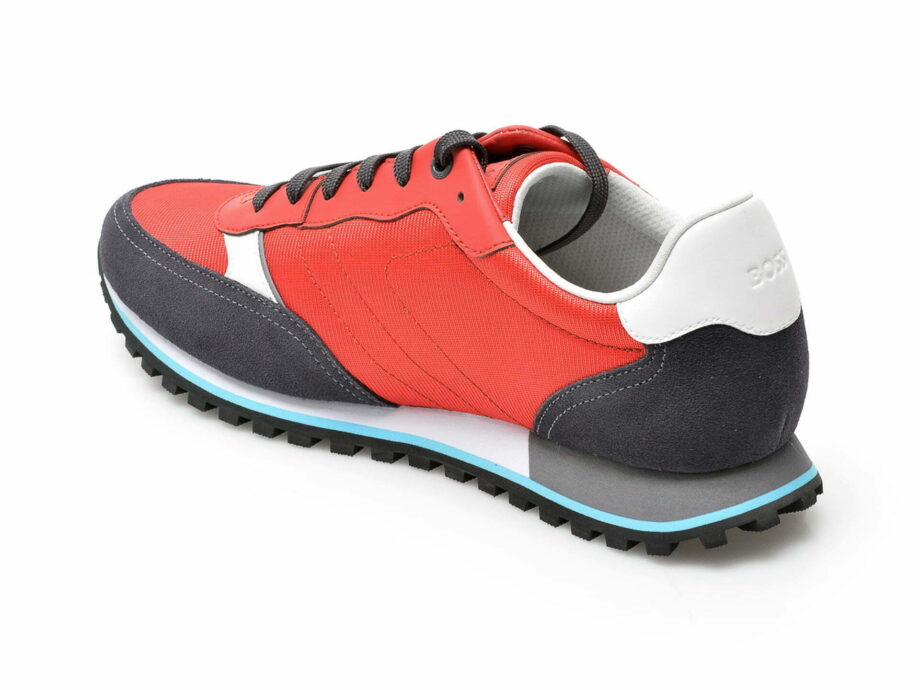 Comandă Încălțăminte Damă, la Reducere  Pantofi sport HUGO BOSS rosii, 152, din material textil si piele intoarsa Branduri de top ✓