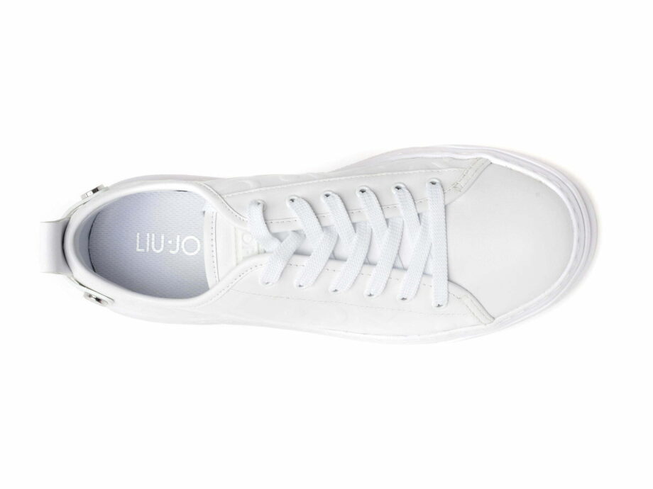 Comandă Încălțăminte Damă, la Reducere  Pantofi sport LIU JO albi, CLEO01, din piele naturala Branduri de top ✓