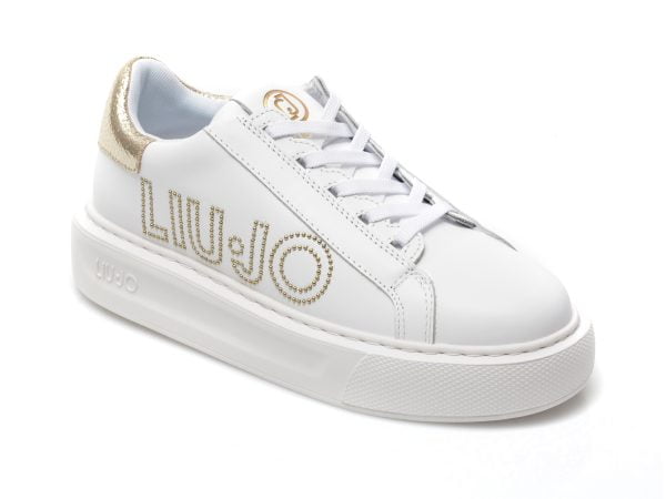 Comandă Încălțăminte Damă, la Reducere  Pantofi sport LIU JO albi, KYLIE05, din piele naturala Branduri de top ✓